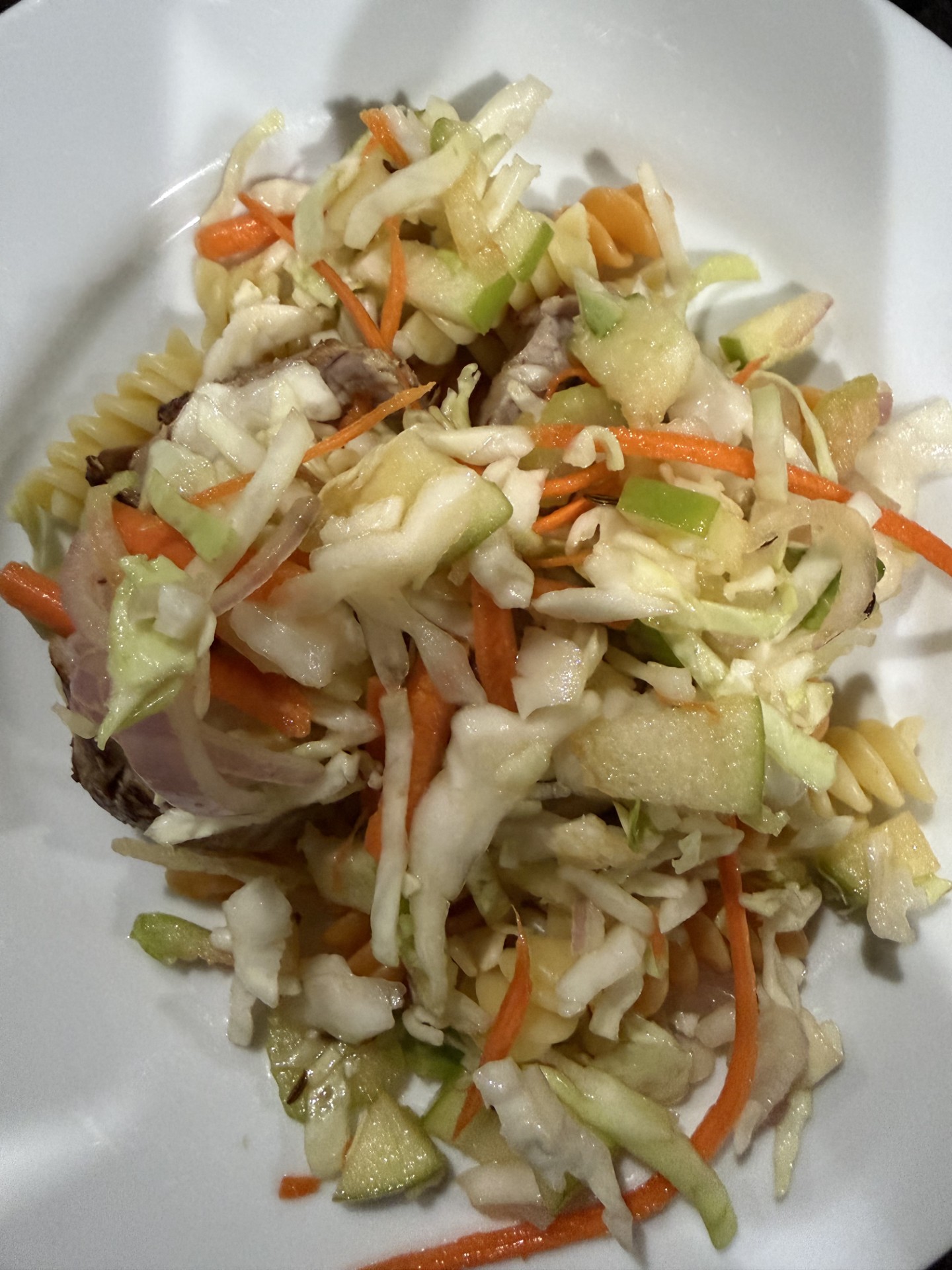 Apple Pork with Apple Slaw