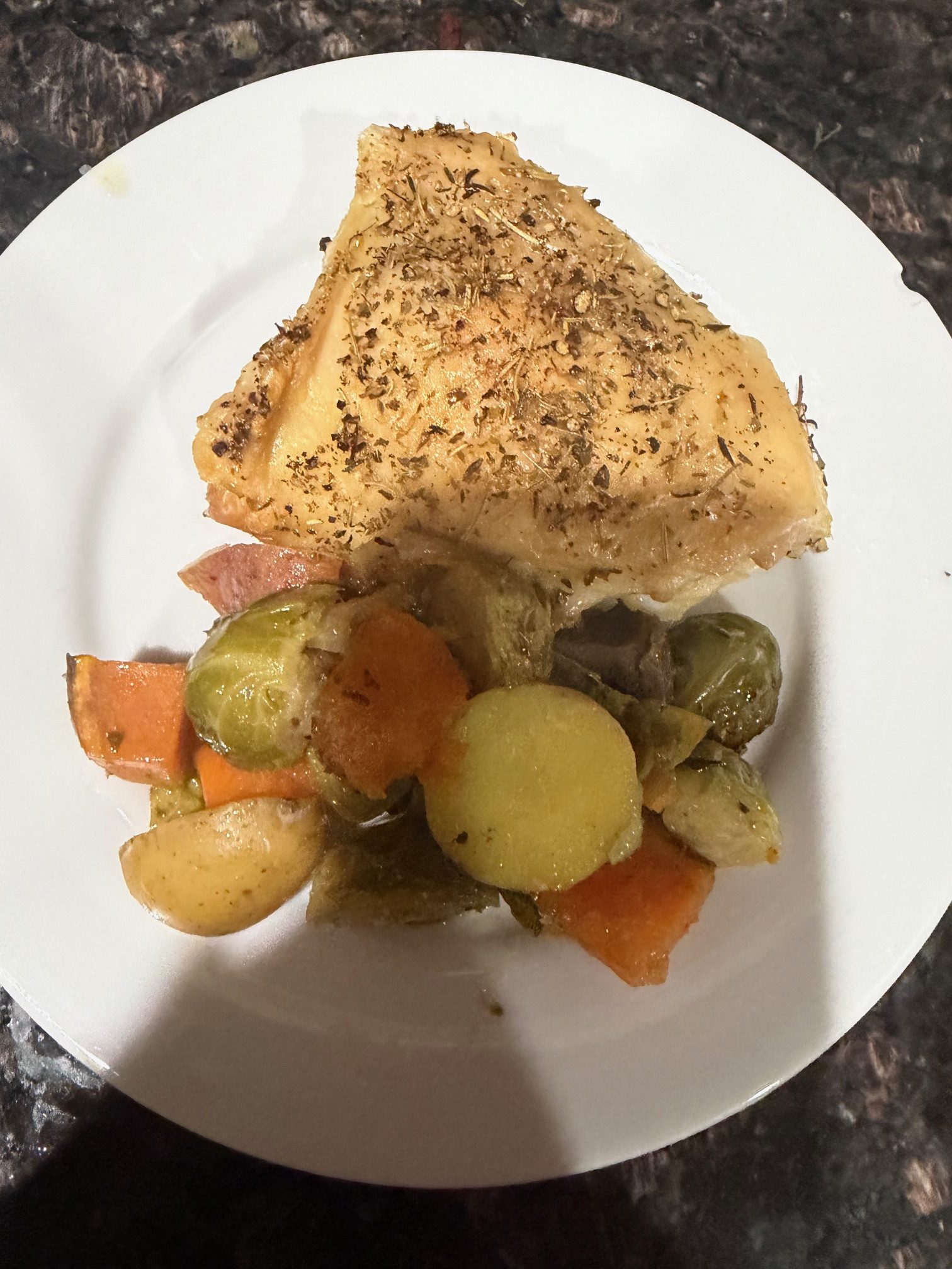 One Pan Herb Roasted Chicken & Vegetables